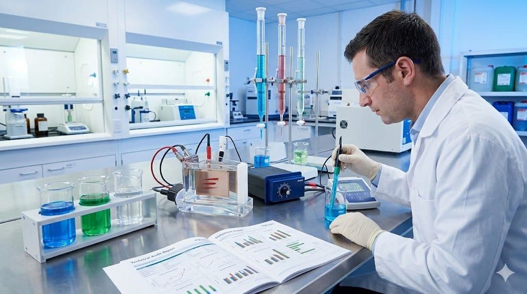 خدمات تحليل نسب المعادن في خطوط الطلاء الكهربي بالمجان